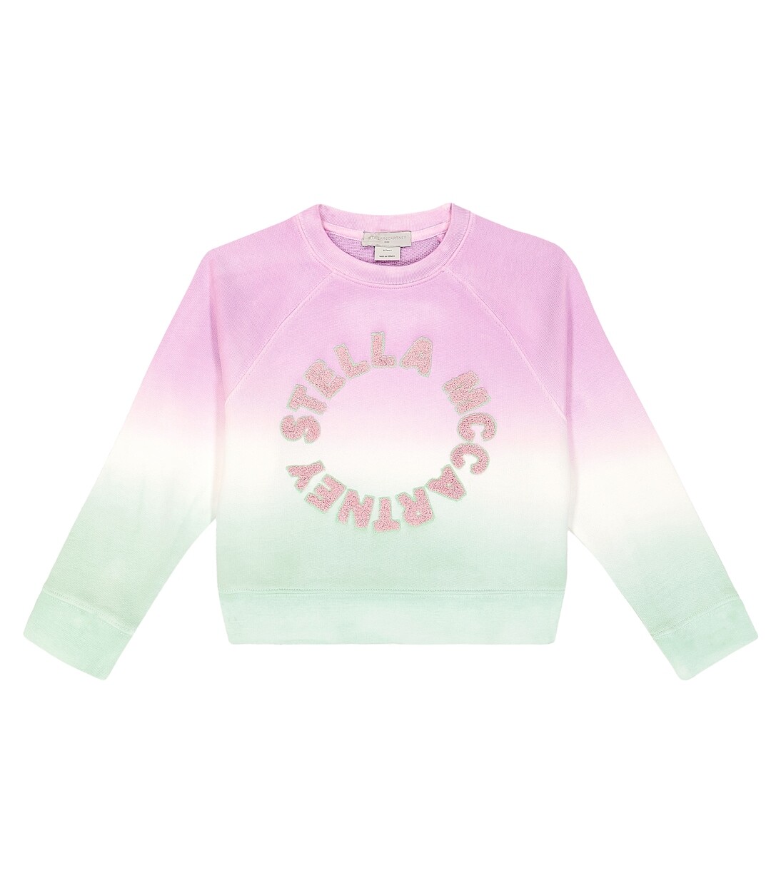 

Толстовка из хлопкового джерси с принтом тай-дай Stella Mccartney Kids, мультиколор