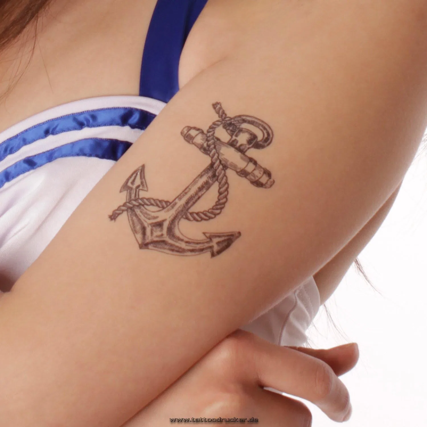 Набор из 5 временных татуировок «Якорь» XL Tattoodrucker — фото 4