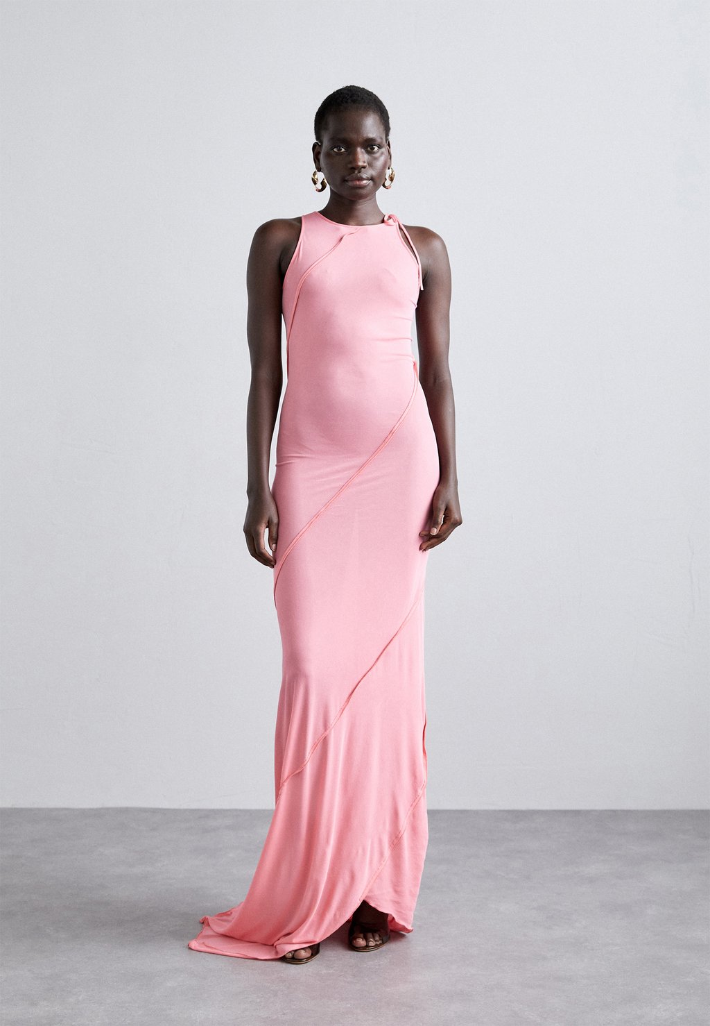 

Длинное платье Bias Cut Dress Ioannes, цвет coral