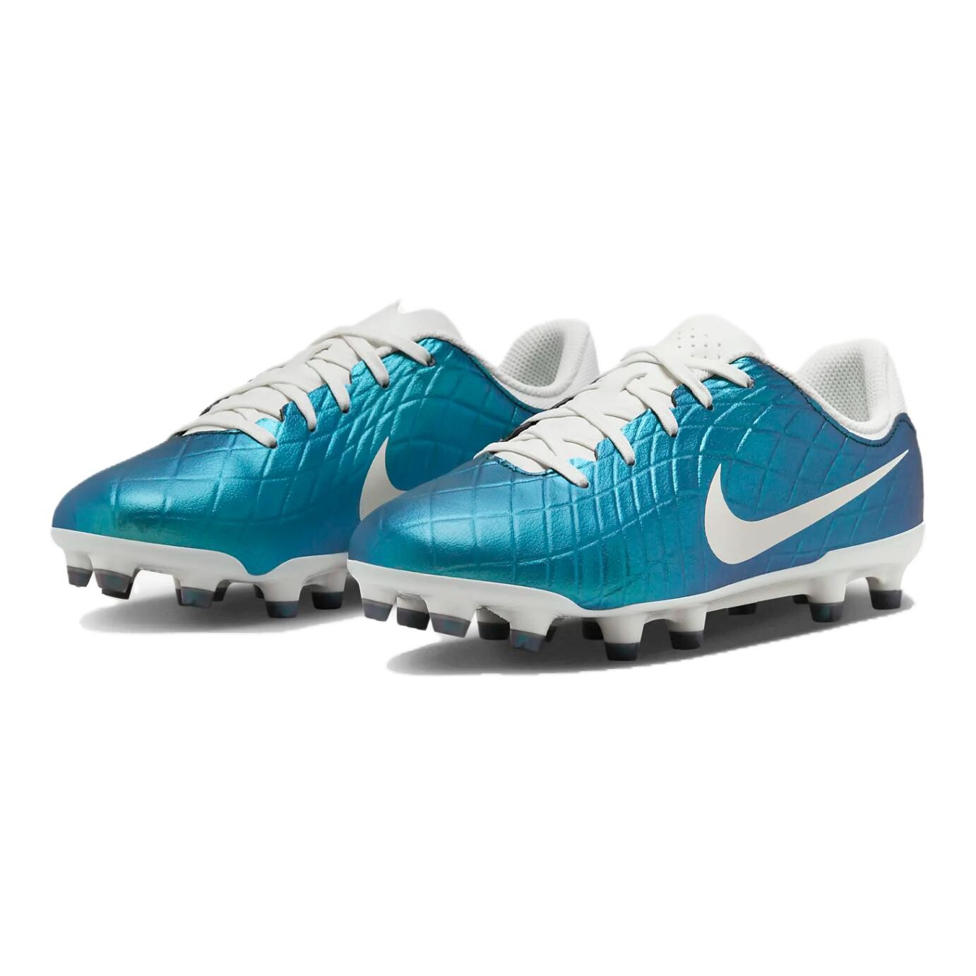 Детские футбольные бутсы Nike Tiempo Legend 10 Детские, Blue/White — фото 3