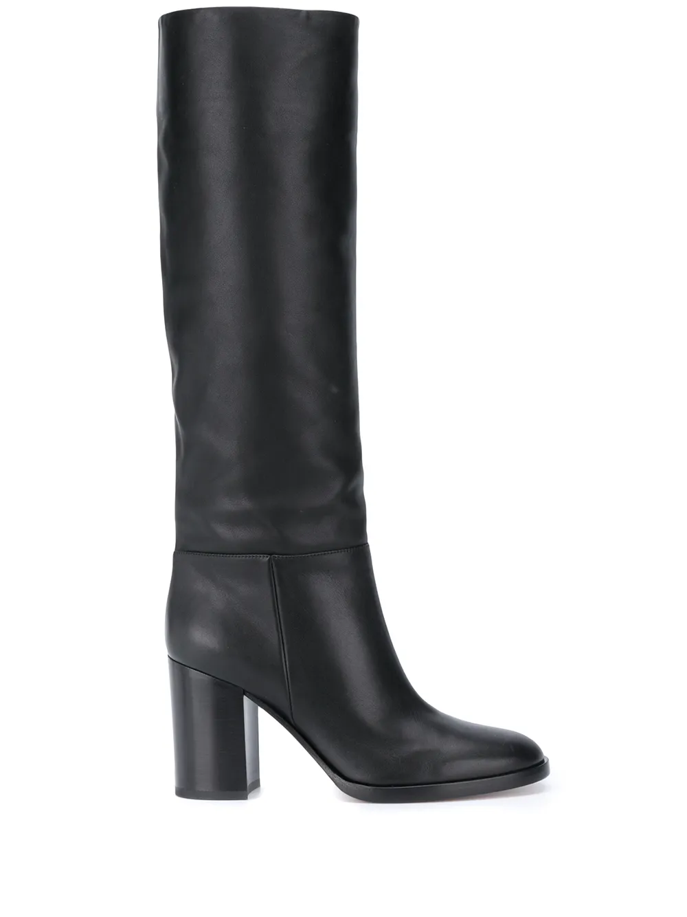 Сапоги на блочном каблуке Gianvito Rossi, черный