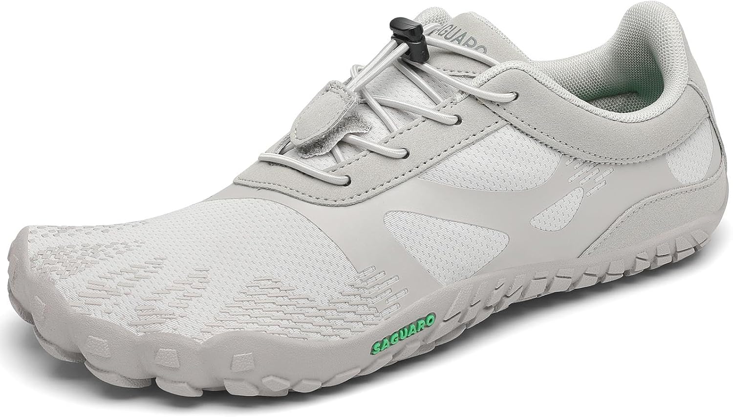 

SAGUARO Женские и мужские кроссовки для бега, минималистичные кроссовки для трейлраннинга, с широким носком и нулевым перепадом высоты подошвы, для кросс-тренинга на открытом воздухе, серый