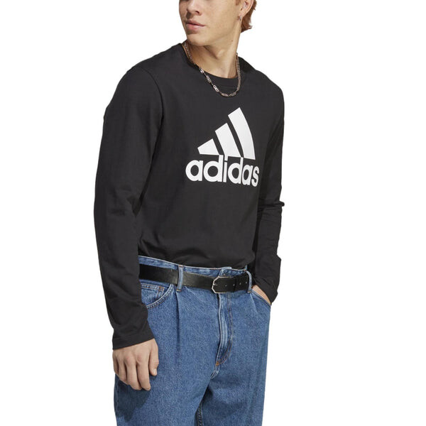 Футболка Essentials Футболка с длинным рукавом Adidas, черный — фото 4