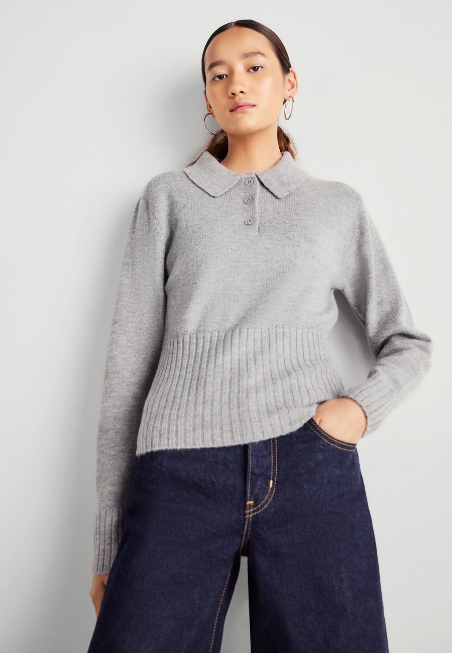 

Джемпер Gina Tricot SWEATER, Middle Grey Melange/Mottled Grey