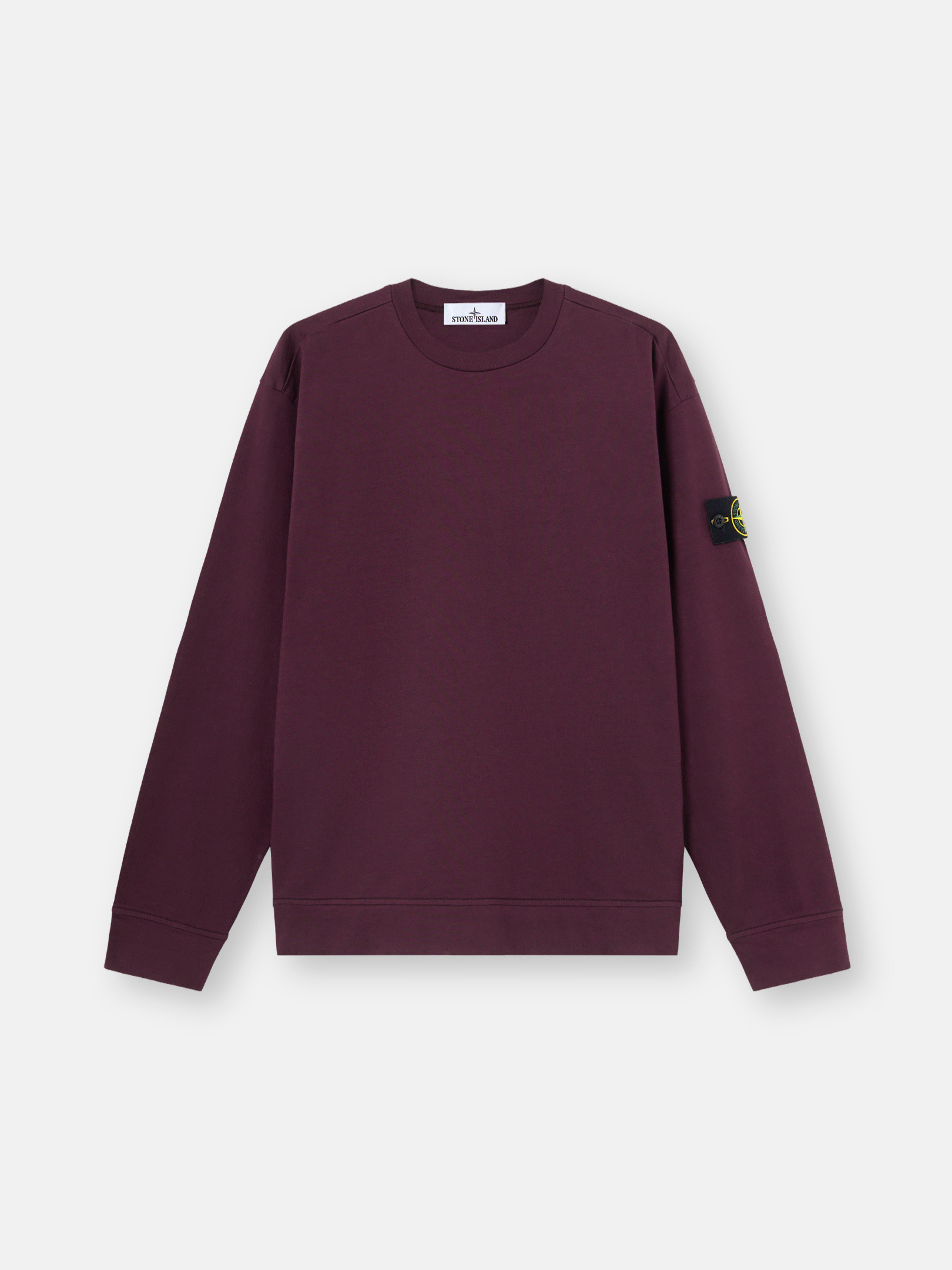 

Толстовка прямого кроя с круглым вырезом Stone Island 6100075 HEAVY COTTON JERSEY, Amaranth