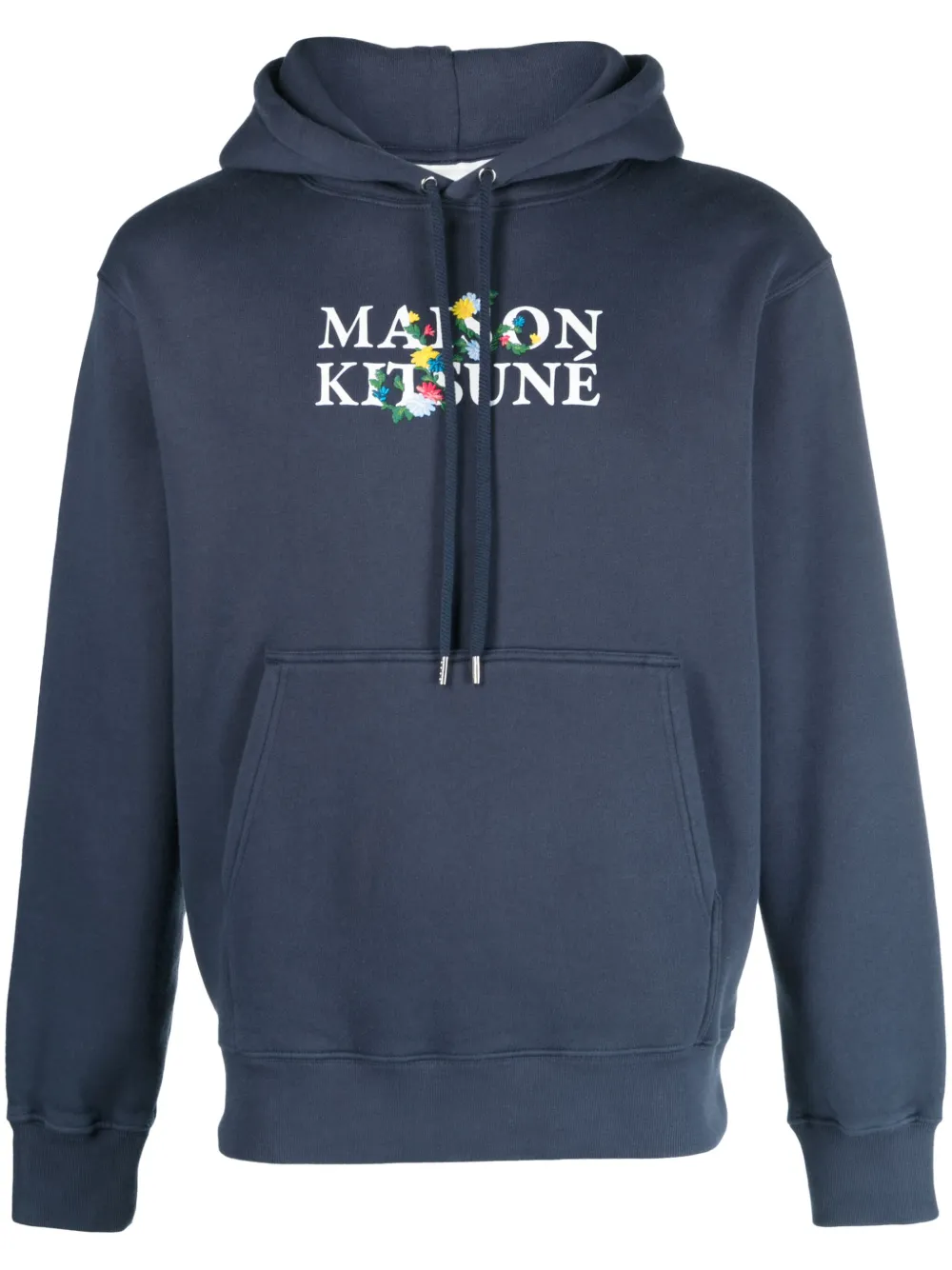 

Худи с логотипом Maison Kitsuné, синий