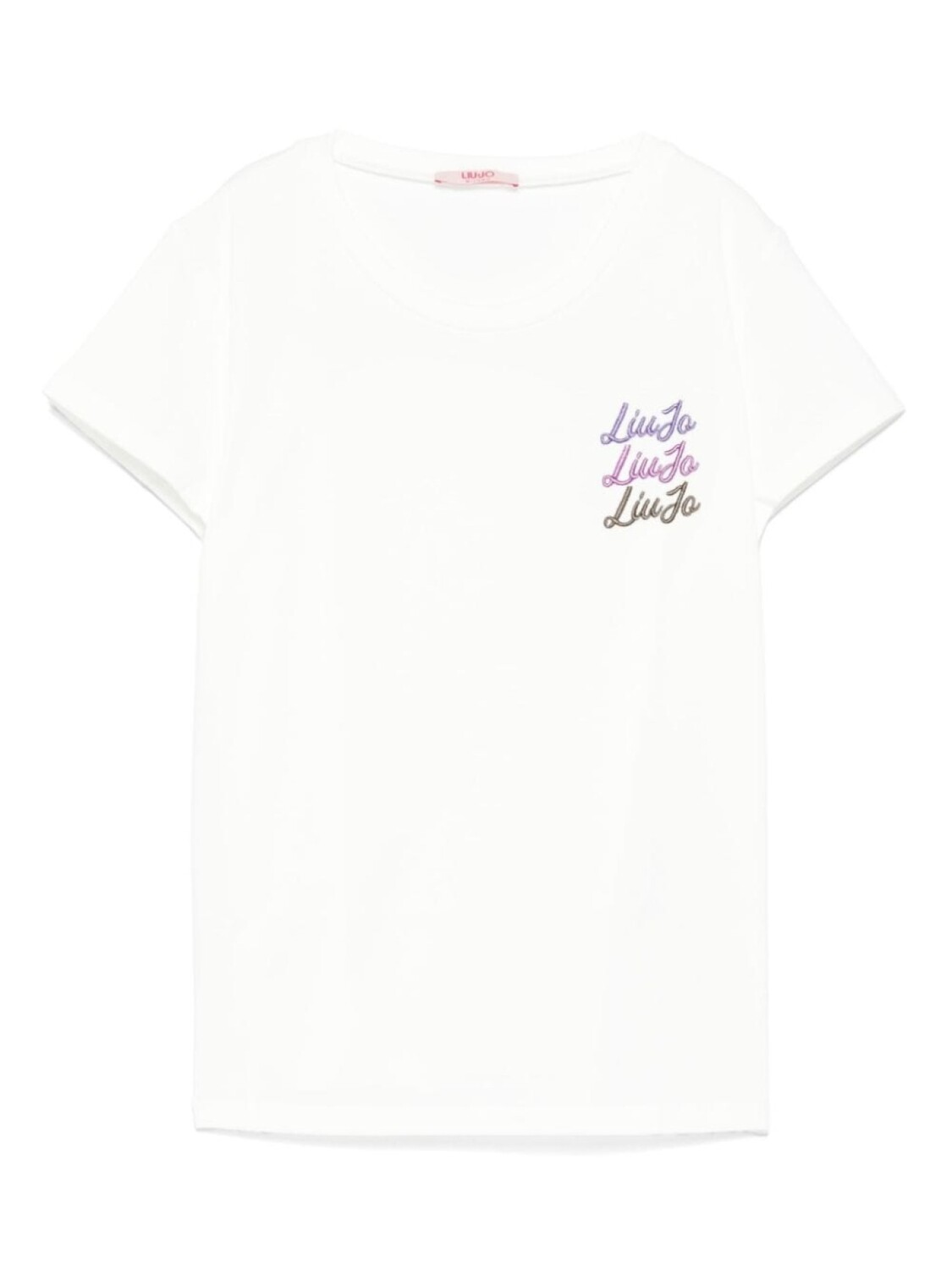 

Футболка с вышитым логотипом Liu Jo Kids, белый