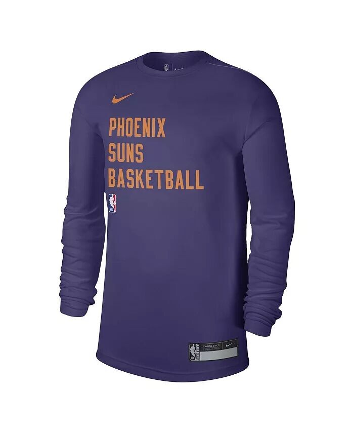Мужская и женская фиолетовая футболка Phoenix Suns 2023 Legend On-Court Practice с длинным рукавом Nike — фото 3