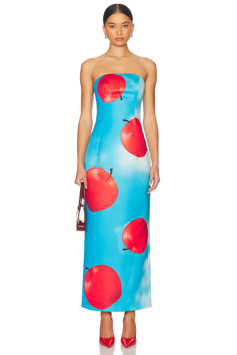 

Rayna Bustier Длинное платье Leo Lin, Apple Print