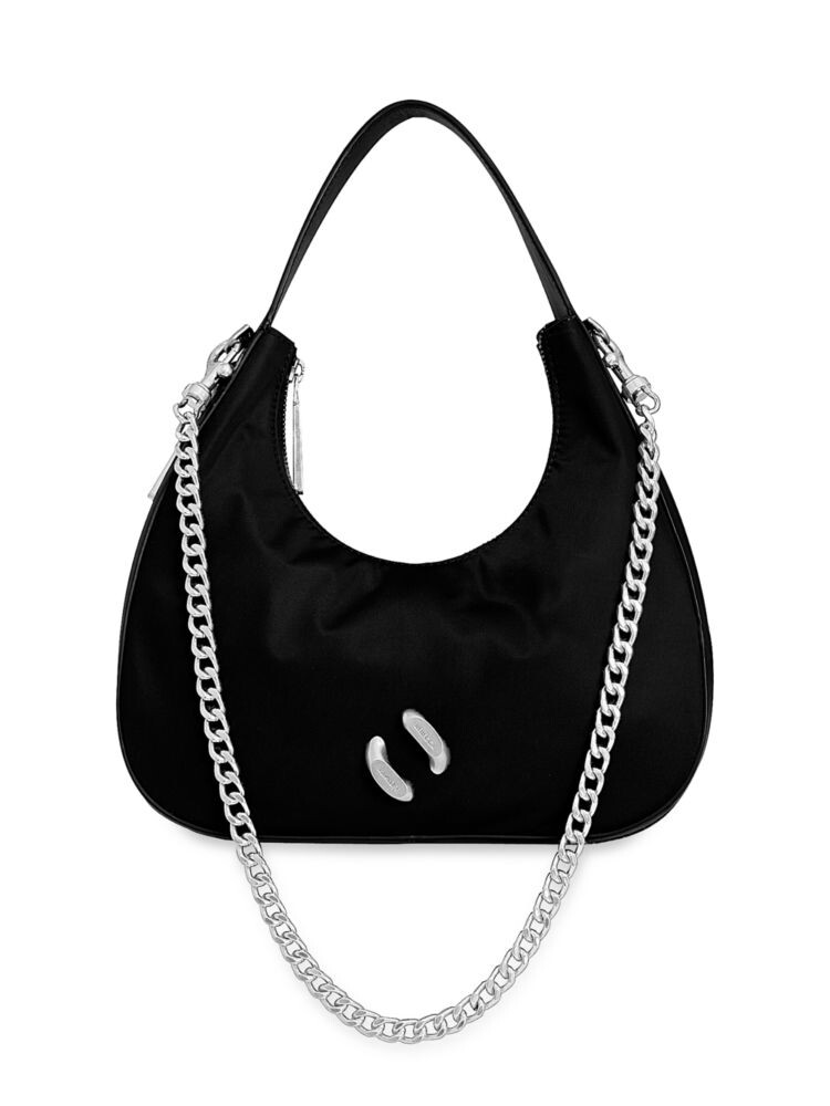 

Двусторонняя сумка-хобо из нейлона City Rebecca Minkoff, черный