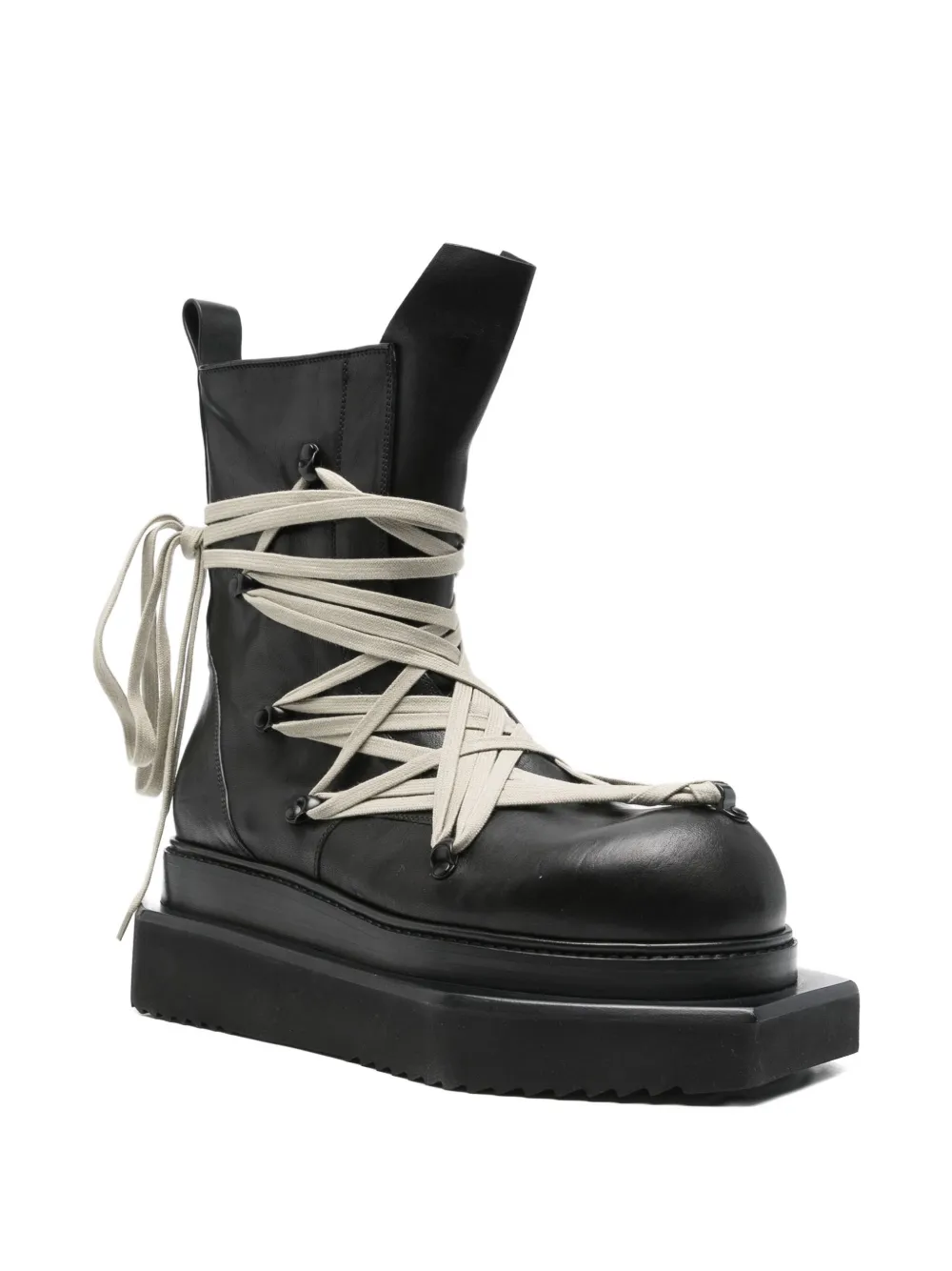Ботинки на платформе со шнуровкой Rick Owens, черный — фото 2