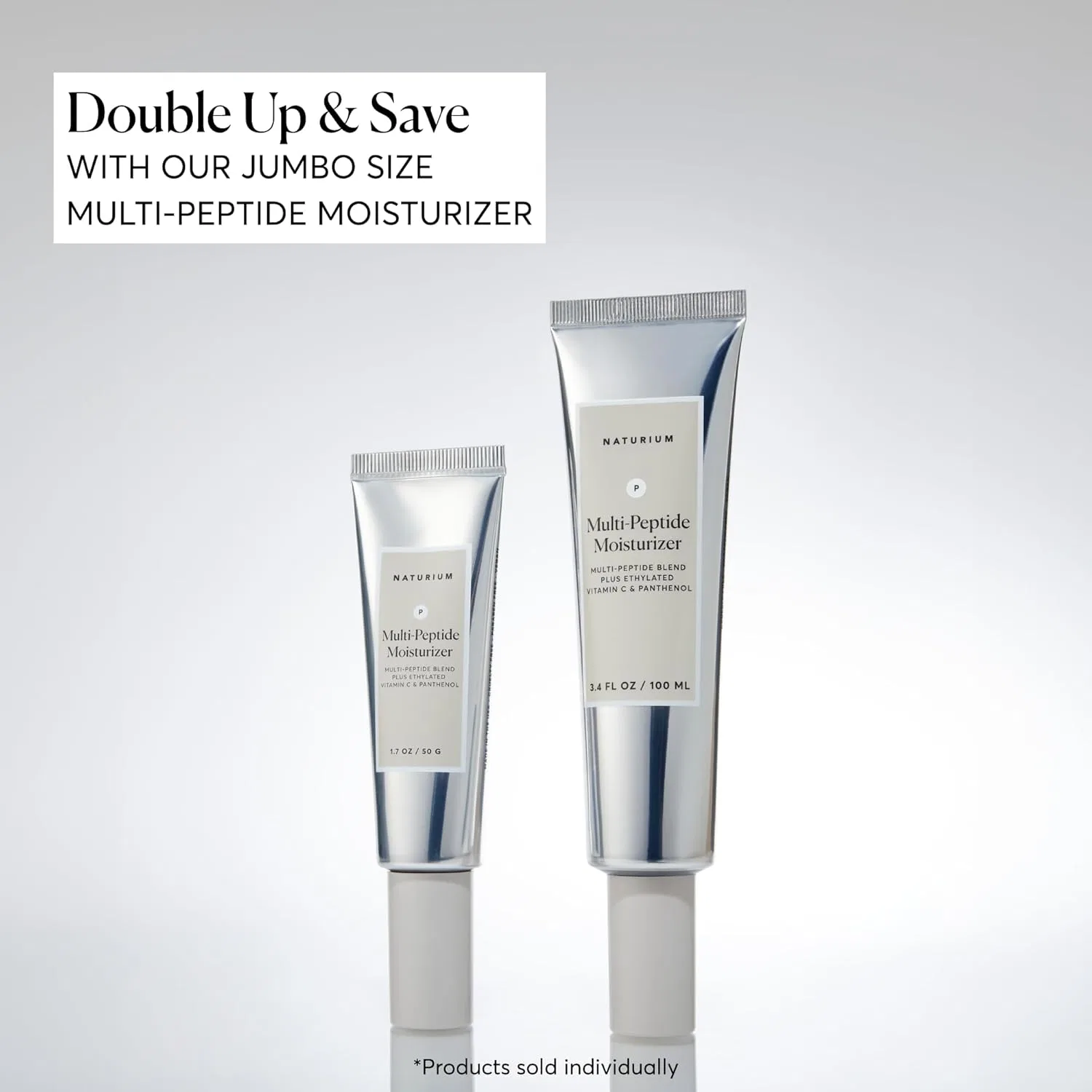 Крем для лица Naturium — Дневной Multi-Peptide Moisturizer с витамином C и пантенолом, увлажняющий, 48.2 г — фото 3
