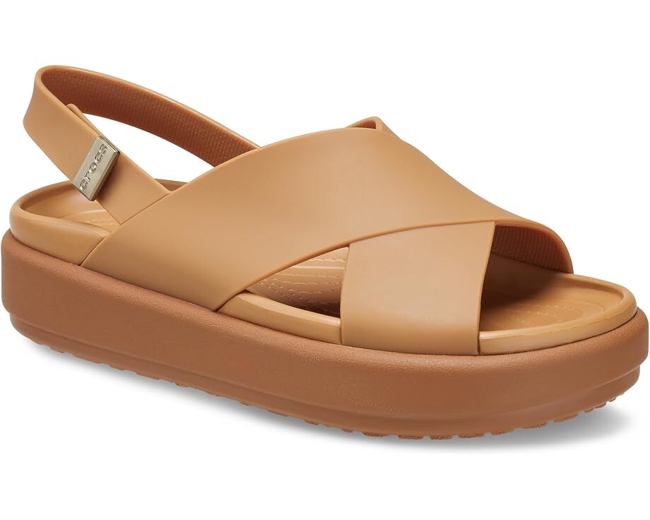 

Туфли Crocs Brooklyn Luxe Cross Strap, цвет Tan/Tan