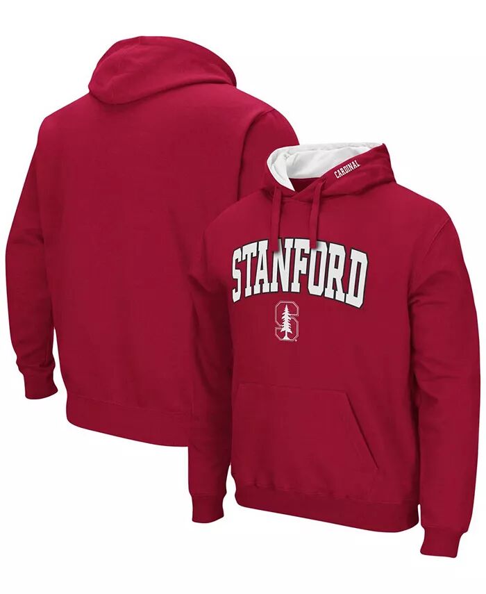 

Мужская толстовка с капюшоном Stanford Cardinal Arch Logo 3.0 Colosseum, красный