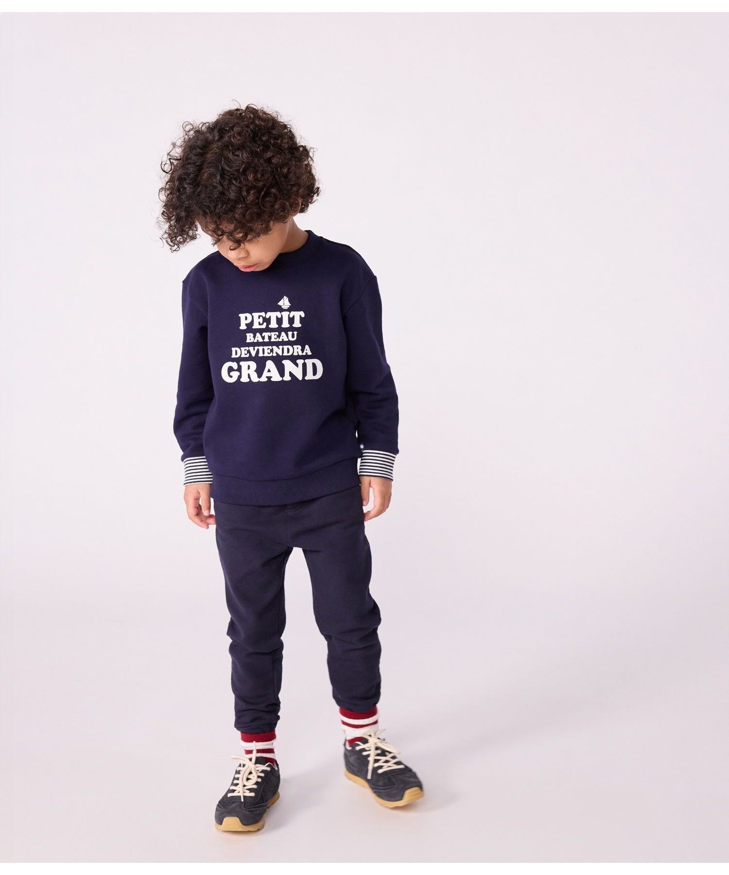 Пуловер из толстовки PETIT BATEAU, Blue