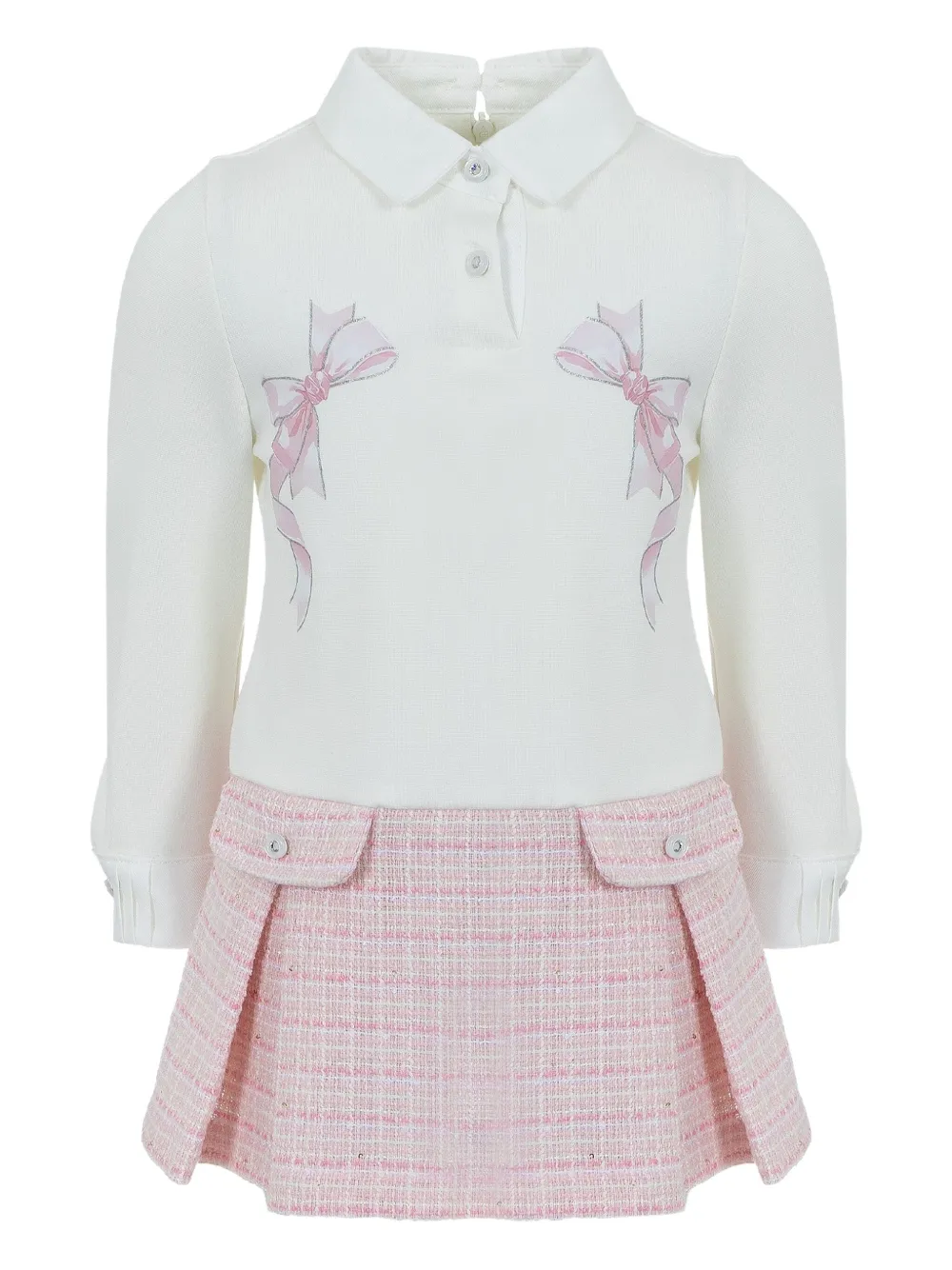 

Платье с бантом Lapin House, синий