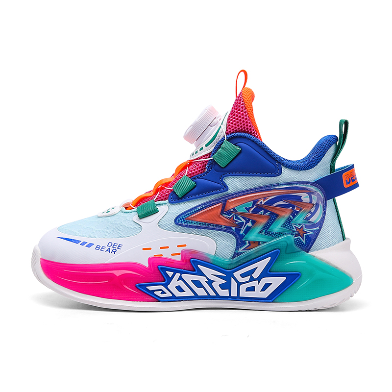 

Баскетбольные кроссовки средней высоты для детей SHIBU, белый/синий