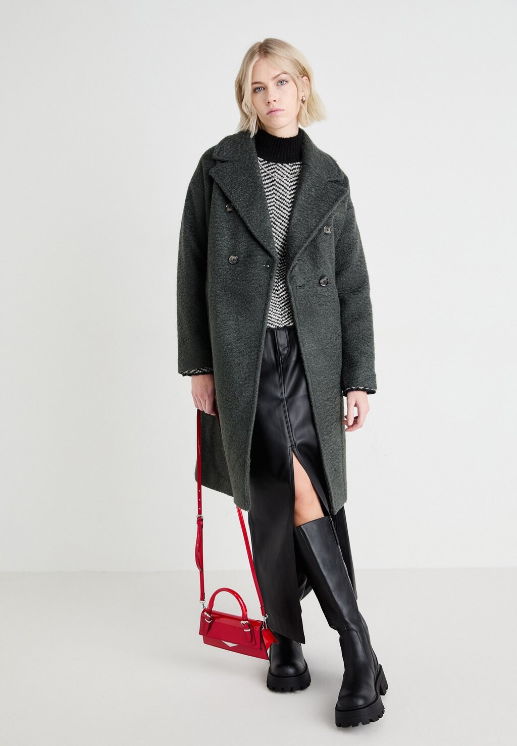

Классическое пальто VMELITEERIKA LONG COAT Vero Moda, темно-зеленый