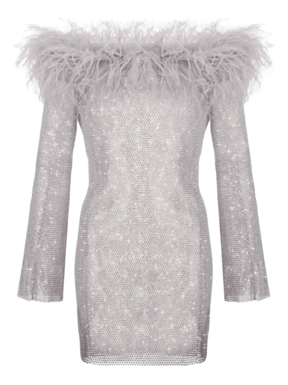 

Мини-платье с кристаллами Santa Brands, серый