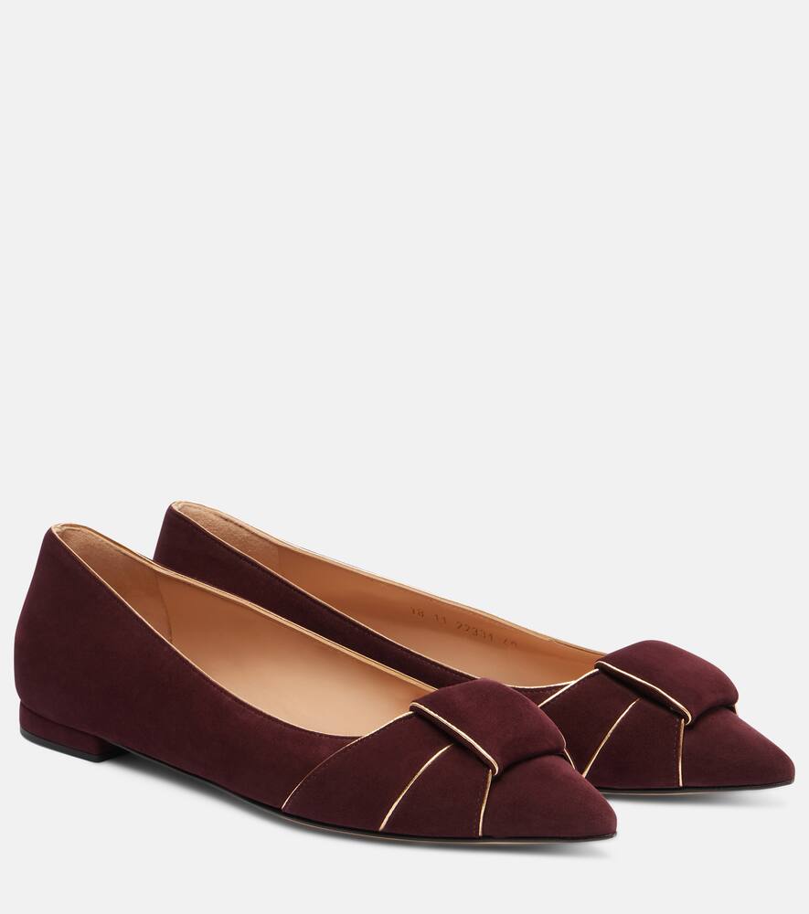 Балетки из замши Gianvito Rossi, Royale+Mekong