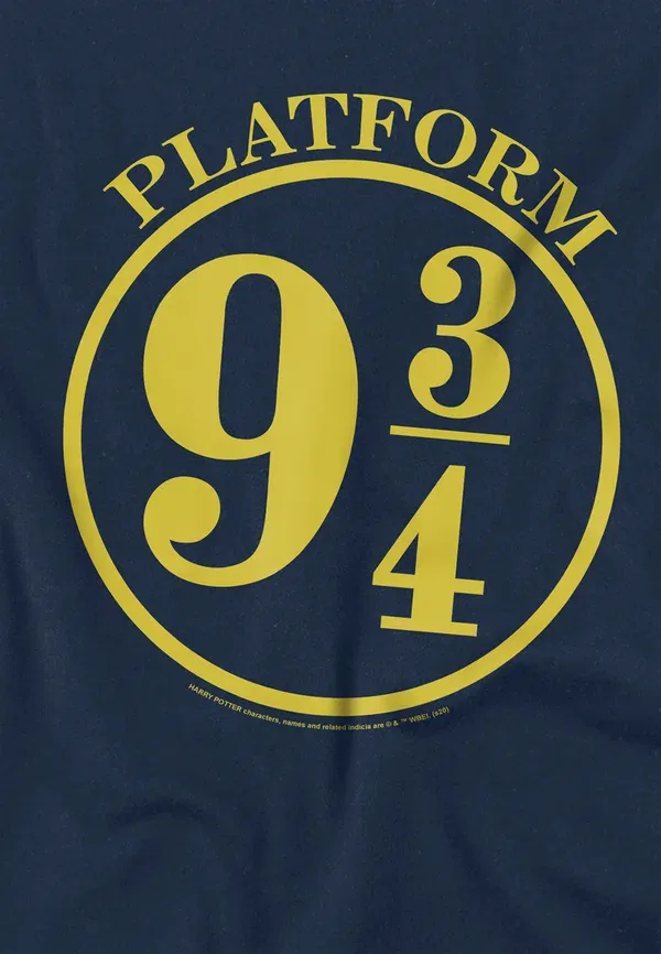 Футболка Cotton Soul Harry Potter 9 3 4 Print, темно-синяя — фото 3