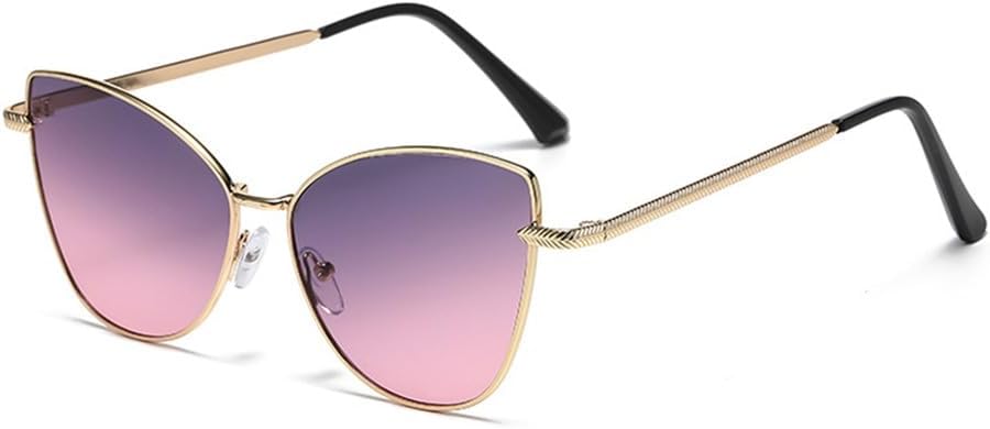 

Женские солнцезащитные очки «Кошачий глаз» из металла, модные черные солнцезащитные очки «Кошачий глаз», увеличенного размера, солнцезащитные очки с градиентным переходом цвета UJNHGQ, B