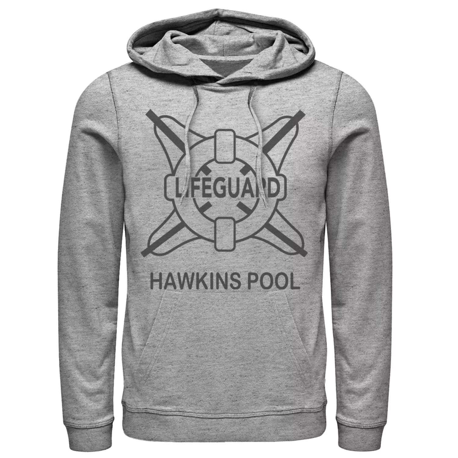 

Мужская толстовка с логотипом Netflix Stranger Things Hawkins Pool Lifeguard Licensed Character