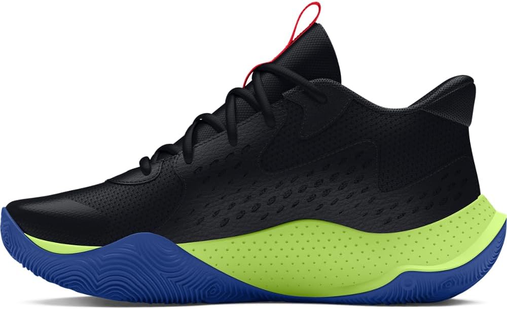 

Баскетбольные кроссовки Under Armour Jet '23 для детей школьного возраста, черный/зеленый