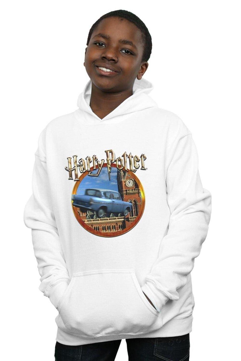 

Толстовка с капюшоном «Летающая машина» Harry Potter, белый