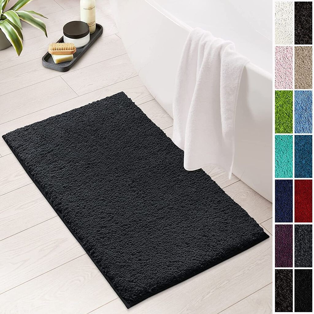 

Коврик для ванной Sky Soft Dark Grey 60 x 100 см Floordirekt, темно-серый