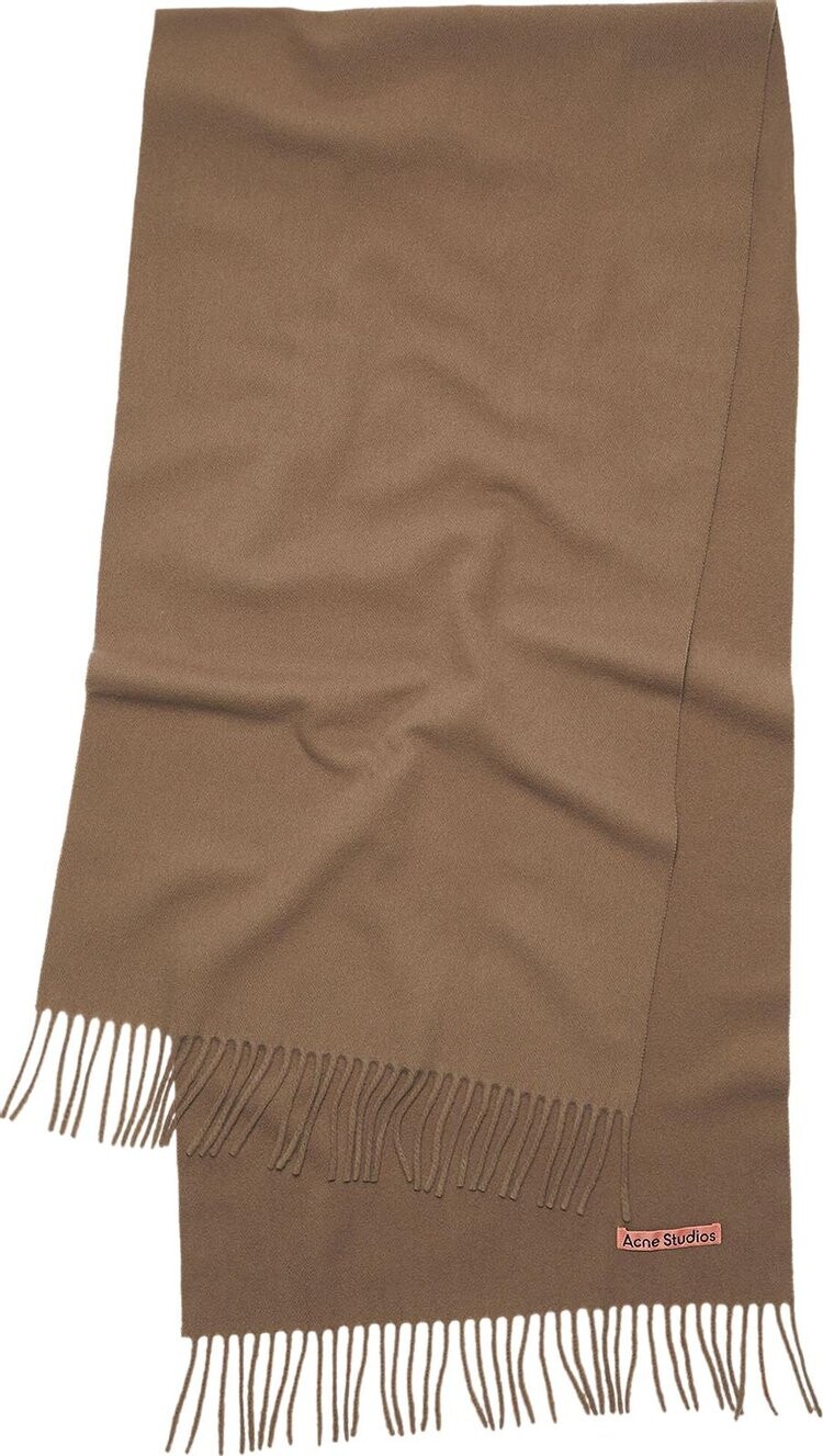 

Шарф Acne Studios Fringe Wool 'Caramel Brown', коричневый
