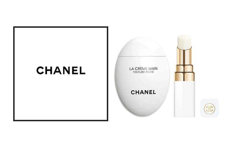 

CHANEL Набор для ухода за кожей Miss Cocoa white tube бальзам для губ и крем для рук, увлажняет и питает, комплект из 2 предметов