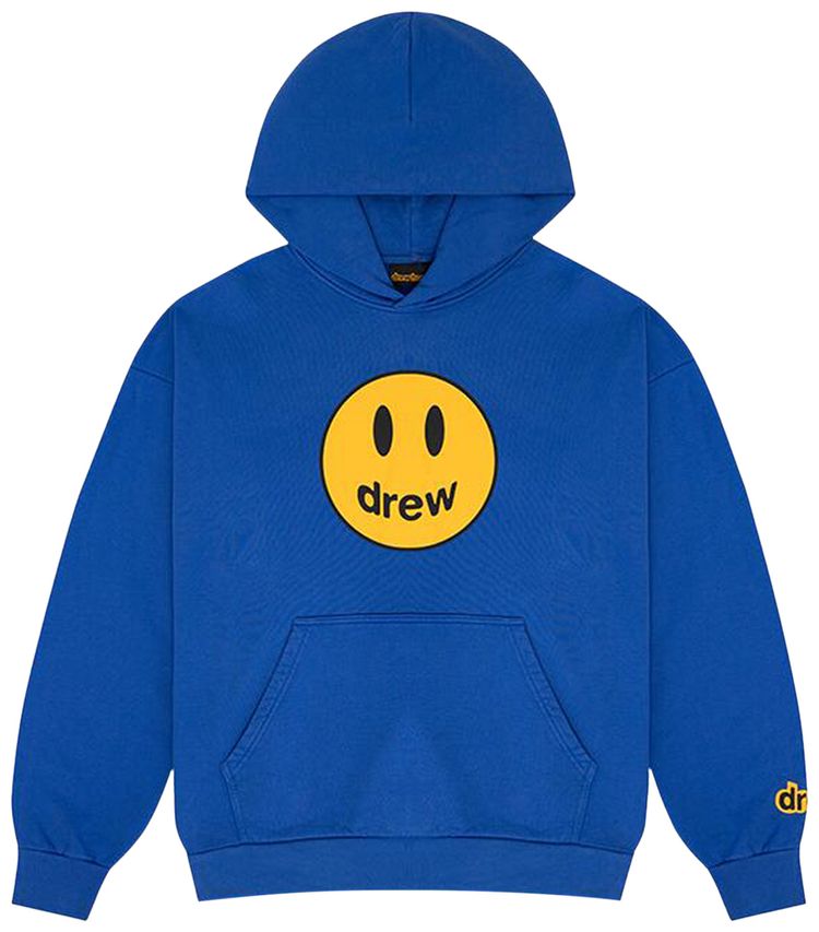 

Толстовка большого размера с изображением талисмана Дома Дрю Drew House, синий