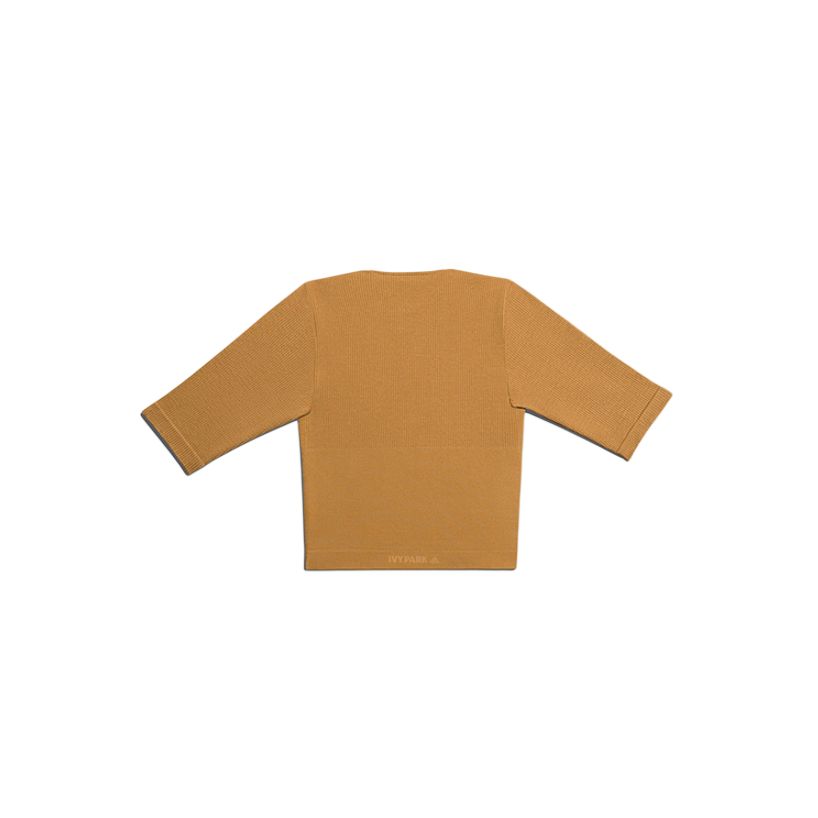 Ivy Park Circular Knit Crop Top Mesa Adidas, wheat коричневый — фото 3