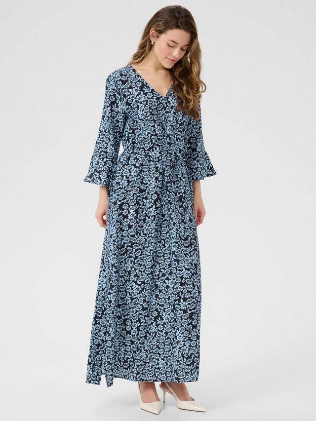 

Платье макси Amanda Floral KAFFE, Blue/Multi