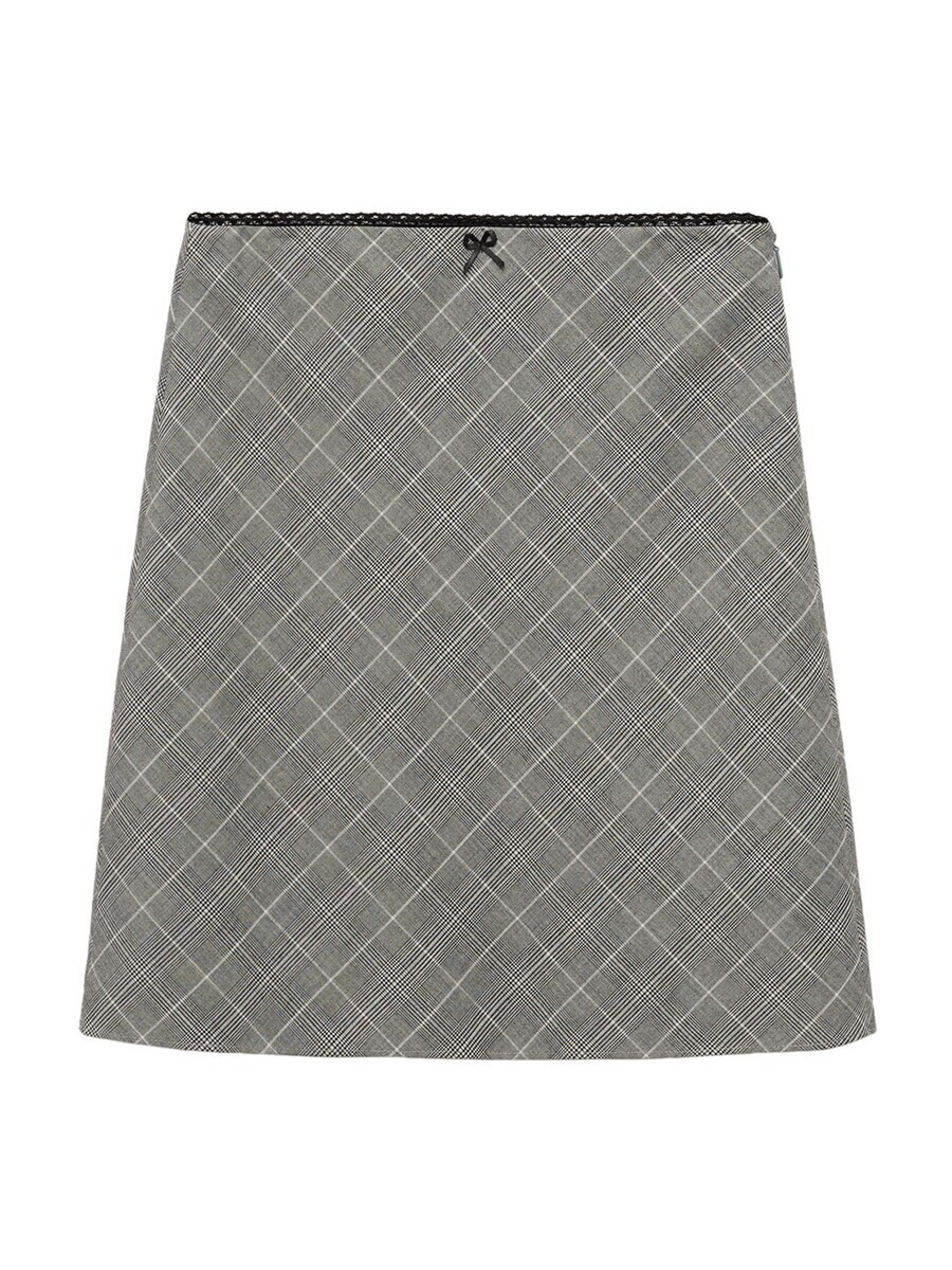 

Юбка миди MANGO Skirt BELLA, цвет grey/light grey