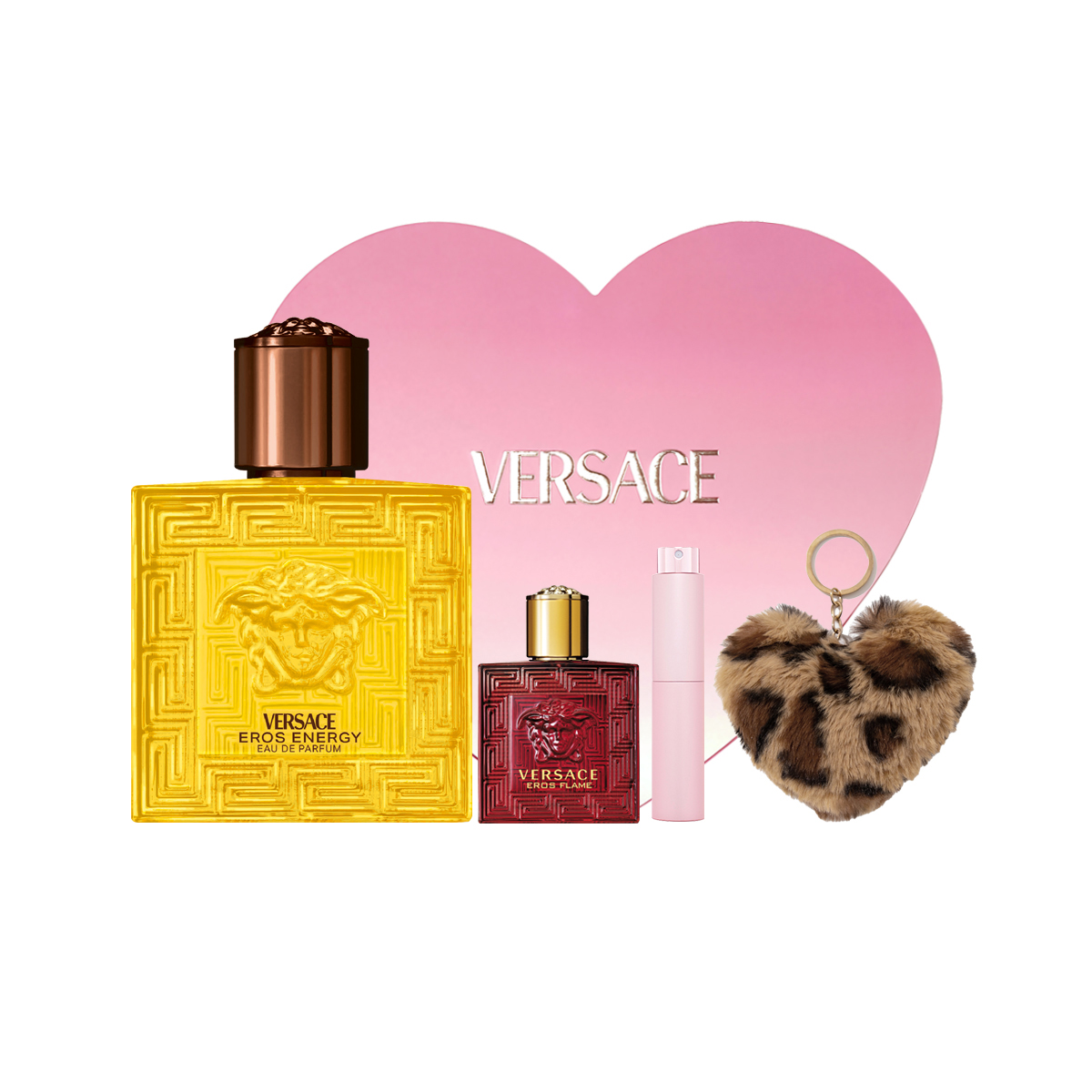 

Набор одежды с парфюмированной водой Fiery Love в форме сердца 50 мл+5 мл VERSACE