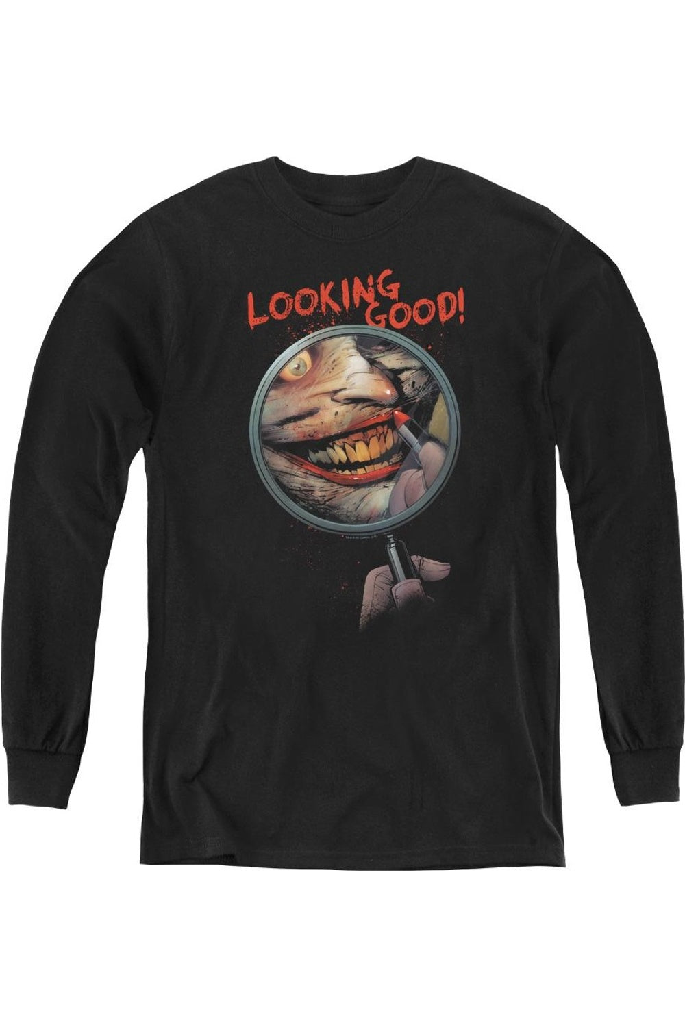 

Футболка с длинным рукавом для детей "Batman Looking Good" Gildan, черный