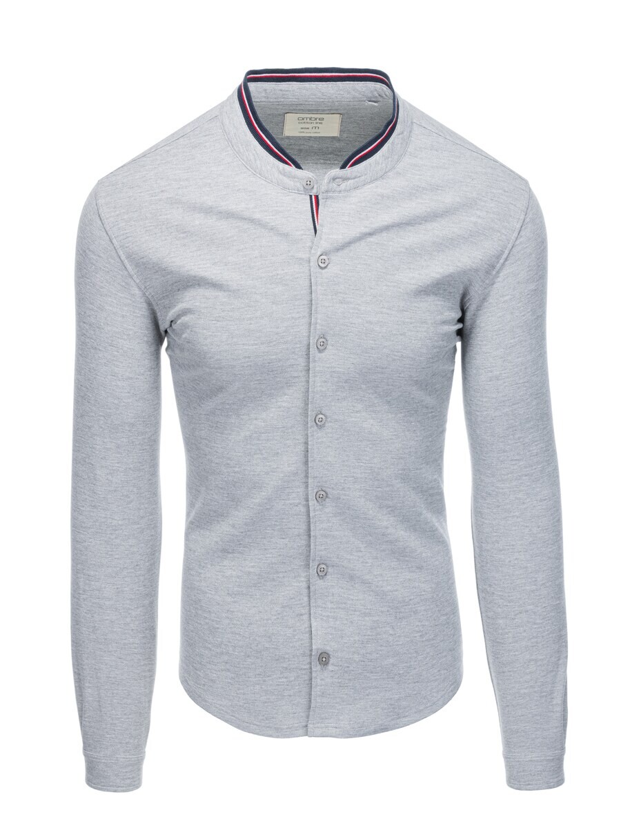 

Повседневная рубашка Ombre Slim fit Button Up Shirt K542, серый