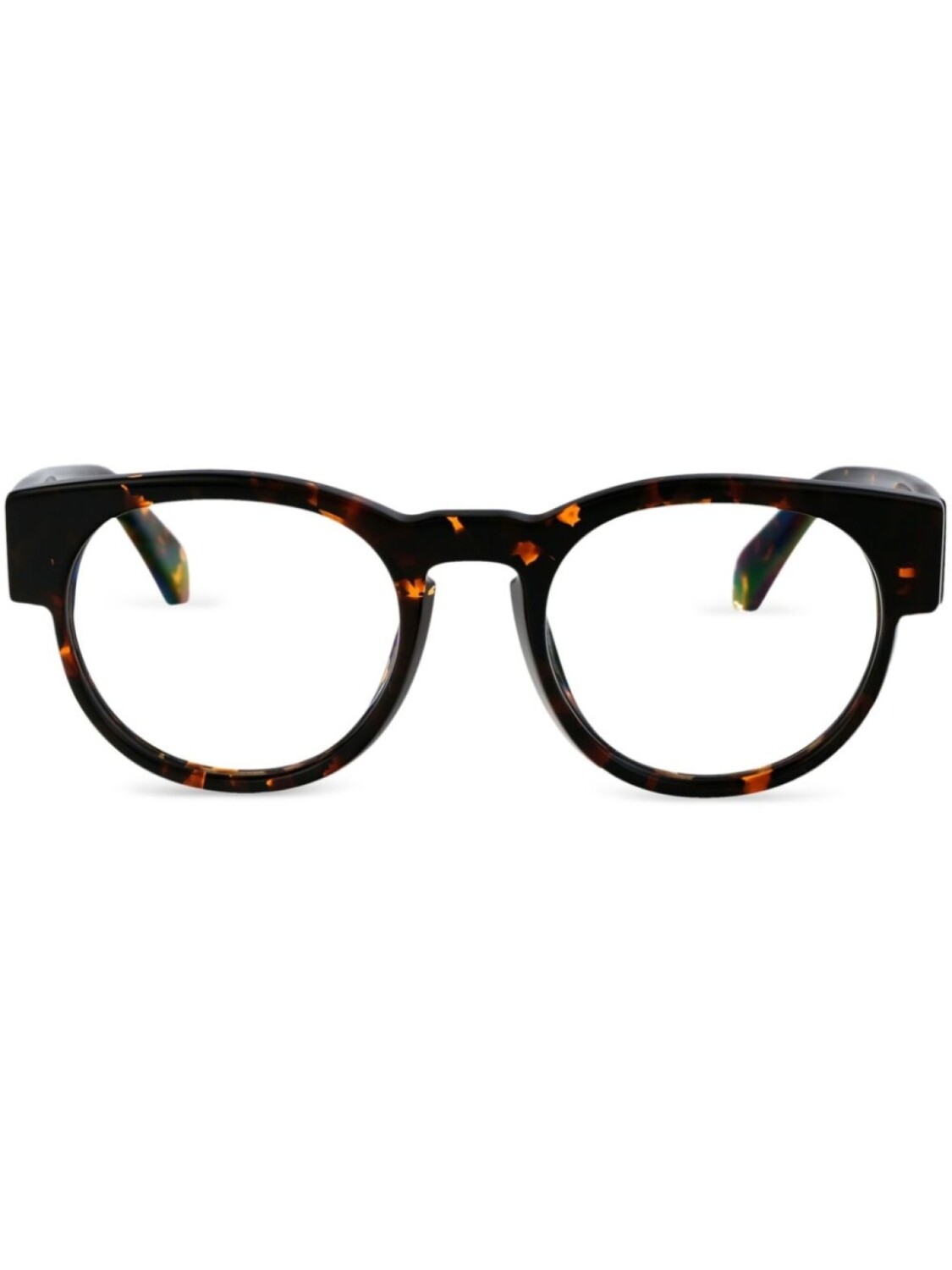 

Off-White Eyewear очки в круглой оправе с логотипом, коричневый