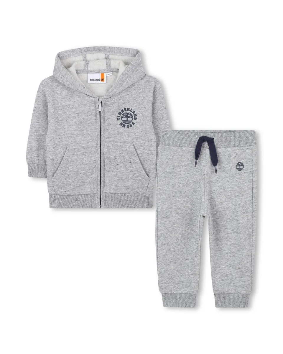 

Комплект для малыша серого цвета с длинными рукавами Timberland