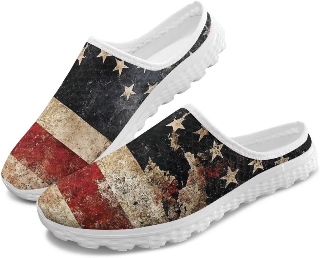 

Женские кроссовки Tomeusey Half Sport с сеткой - легкие прогулочные кроссовки с мягкой подошвой и удобной стелькой для повседневного использования, American Flag-5