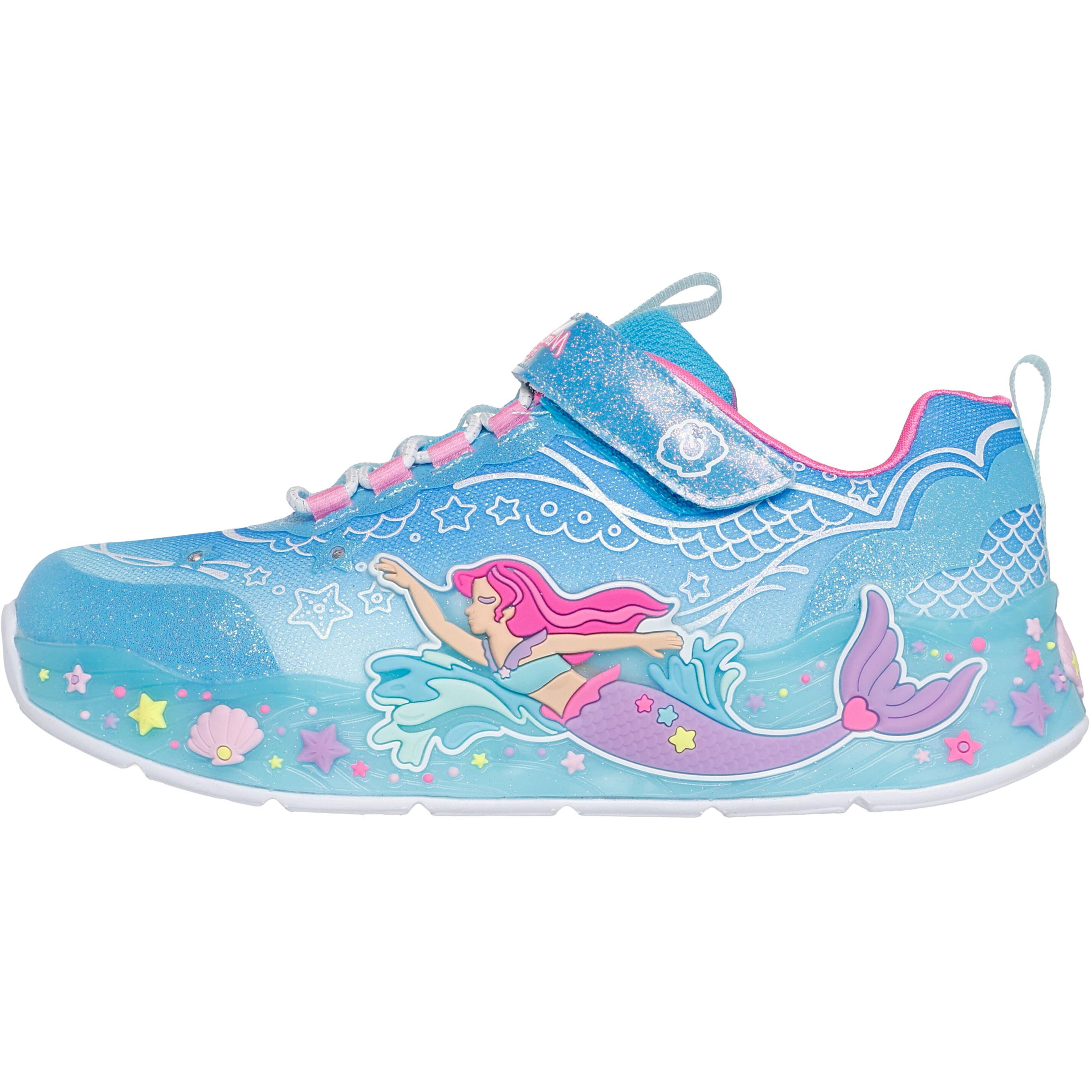 

Skechers Kids Детские кроссовки S Lights с противоскользящим покрытием, износостойкие, синие