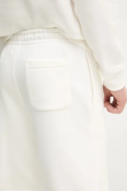 Шорты спортивные хлопковые Lacoste, белый — фото 4