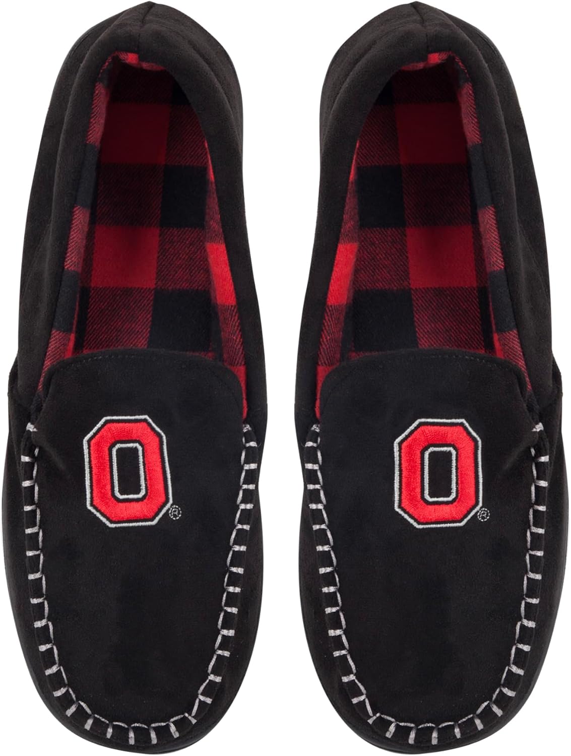 

Мужские фланелевые тапочки-мокасины FOCO NCAA, черный