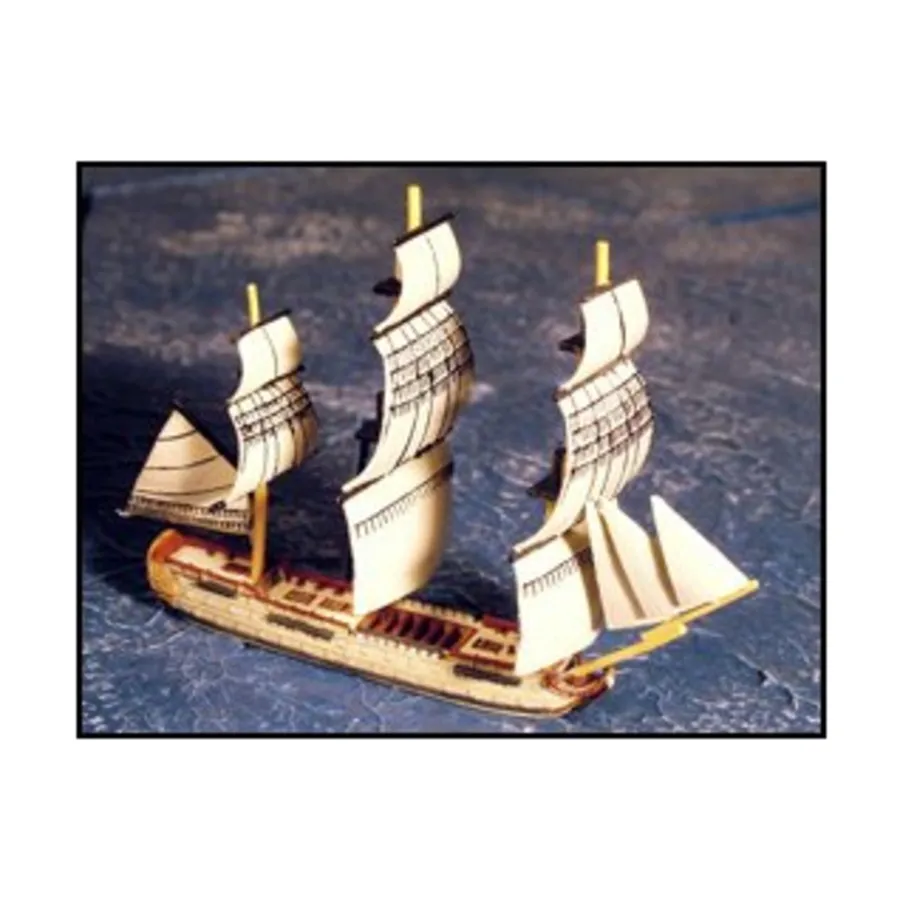 

80-пушечный корабль — Bucentaure, Micronauts - Napoleonic Era Sailing Ships - Full Sail Sets (1:1200)