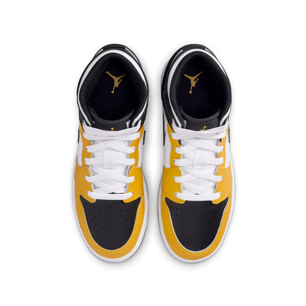 Кроссовки 1 mid 'yellow ochre' Air Jordan, желтый — фото 4