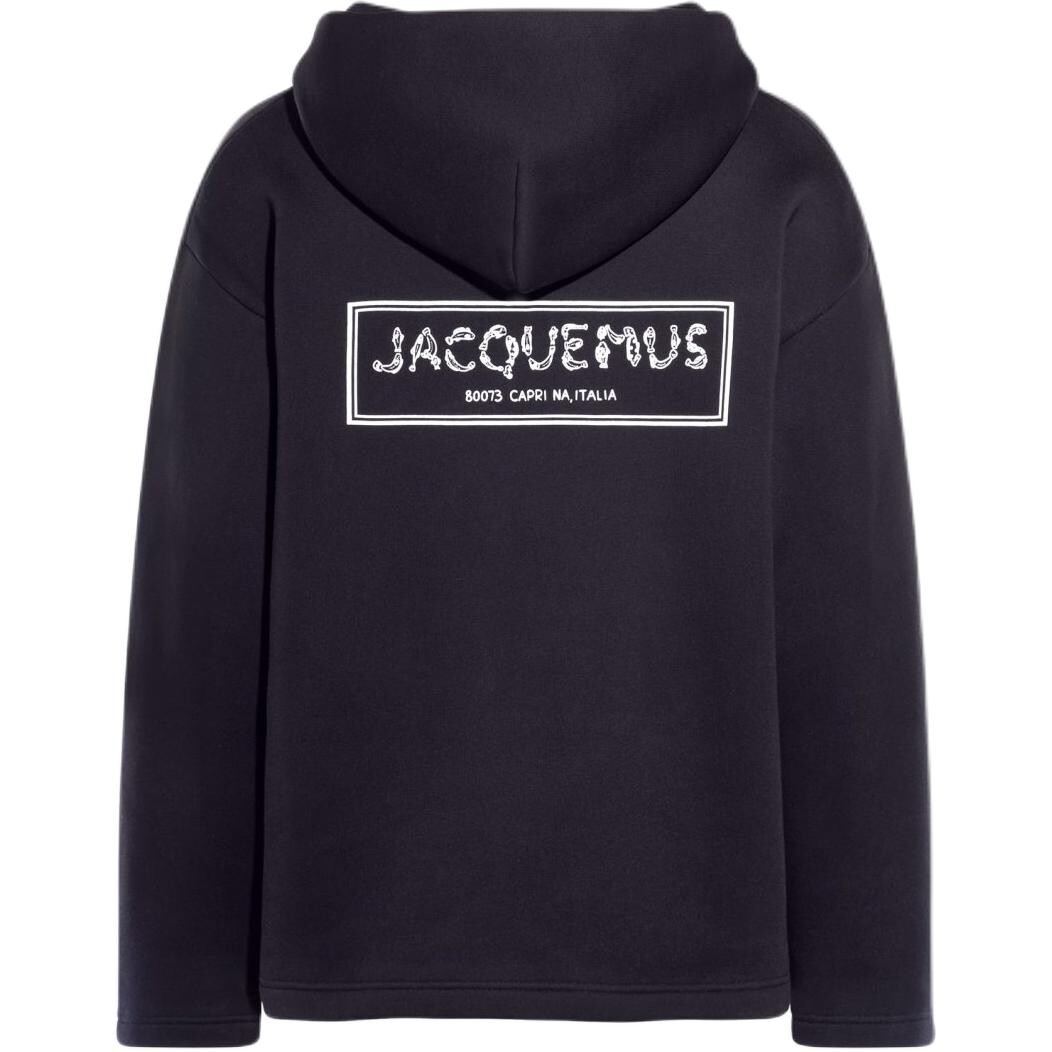 Толстовка мужская темно-синяя/глубокая темно-синяя Jacquemus, темно-синий/темно-синий — фото 2