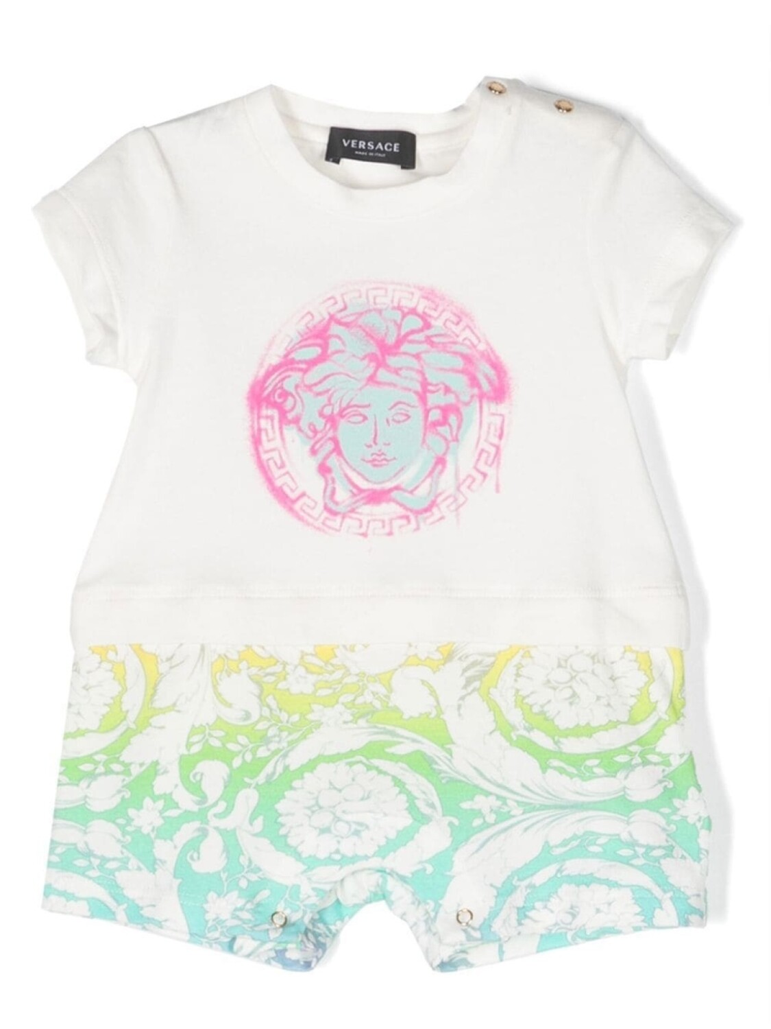

Versace Kids ромпер с логотипом, белый