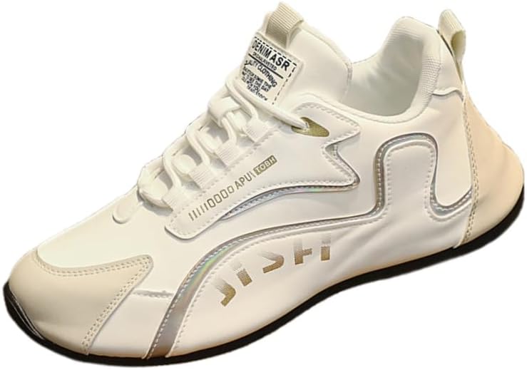 

Кроссовки для мужчин большого размера весной, низкие, модные, для бега - легкие и амортизирующие спортивные кеды Fusecottc, белый